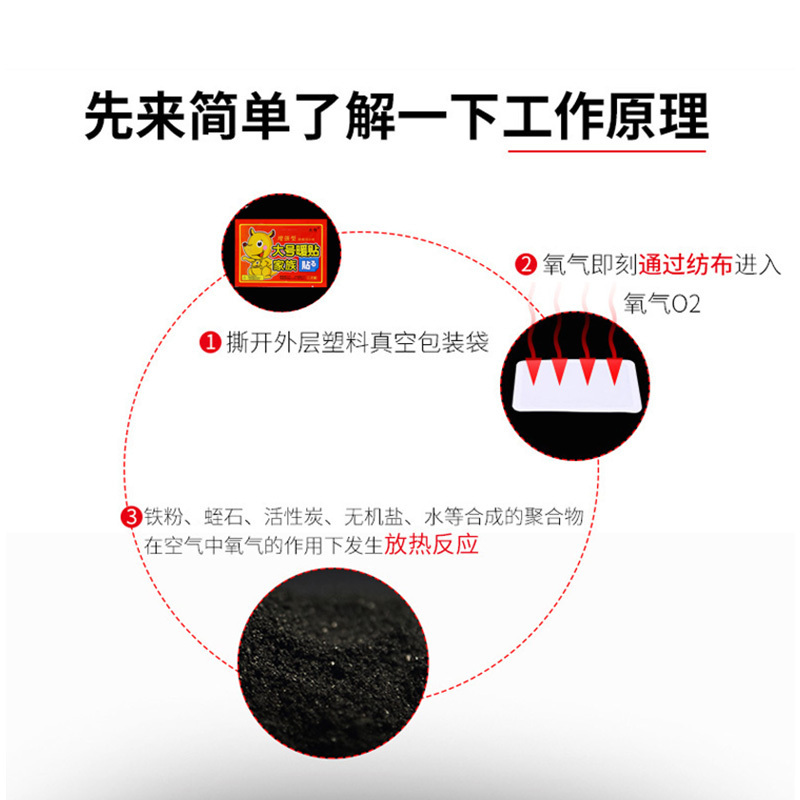 大号 增强型暖贴家族暖身贴腰部关节暖贴暖腰贴暖宝贴保暖热力贴200片装