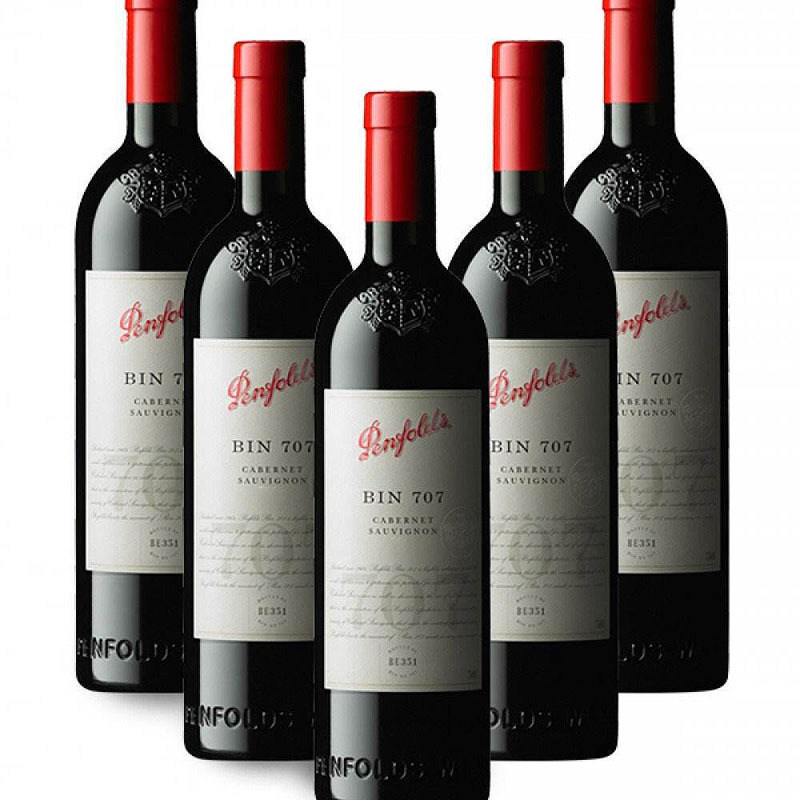 奔富(penfolds) Bin707 干红葡萄酒 红酒 澳大利亚原装进口 750ml 单瓶装 木塞礼盒装