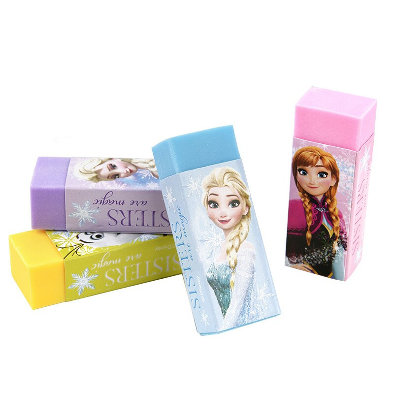 迪士尼disney小学生卡通橡皮擦冰雪12块装