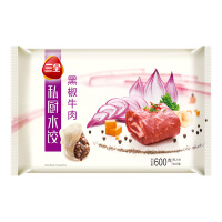 三全私厨黑椒牛肉水饺600g