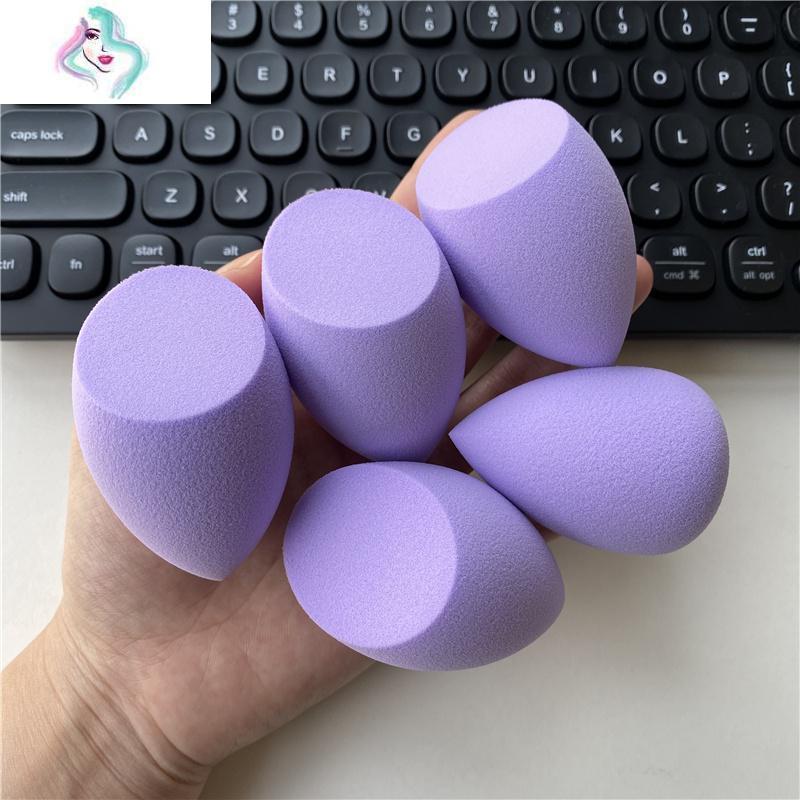 极光紫巨软美妆蛋干湿两用化妆球海绵粉扑彩妆蛋不吃粉不吸粉你那么美