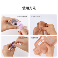 苏宁宜品热水袋灌水注水短绒毛暖水袋随身敷肚子可爱男女款 棕色小熊