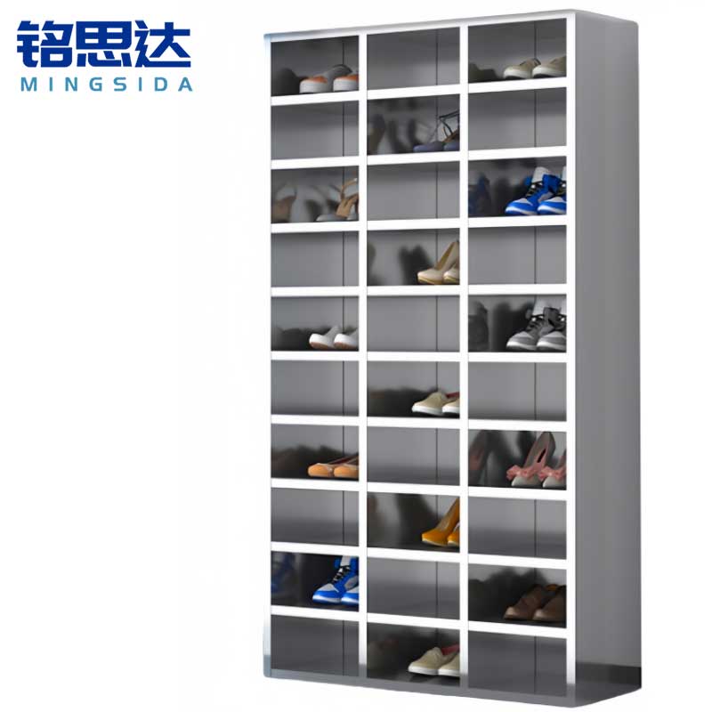 铭思达不锈钢鞋柜单面30格个高清大图