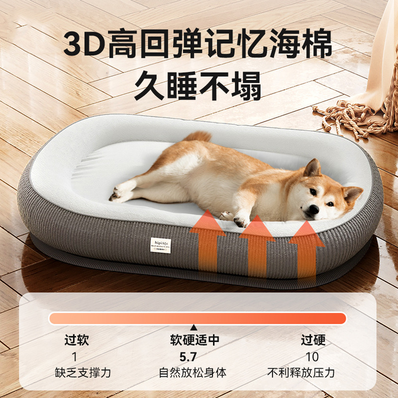 CCKO加厚狗窝秋冬天狗狗睡觉中小型犬大型犬狗床宠物垫子 蒂安绿 M高清大图