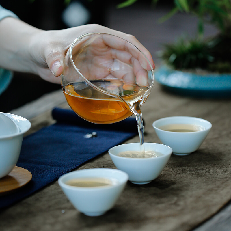 苏氏陶瓷(SUSHI CERAMICS) J0201 山间竹影茶组-茶杯盖碗茶壶 3个/套 (单位:套)高清大图