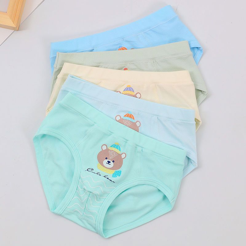 儿童内裤男纯棉三角裤学生中大童男童内裤三角小童青少年全棉男孩