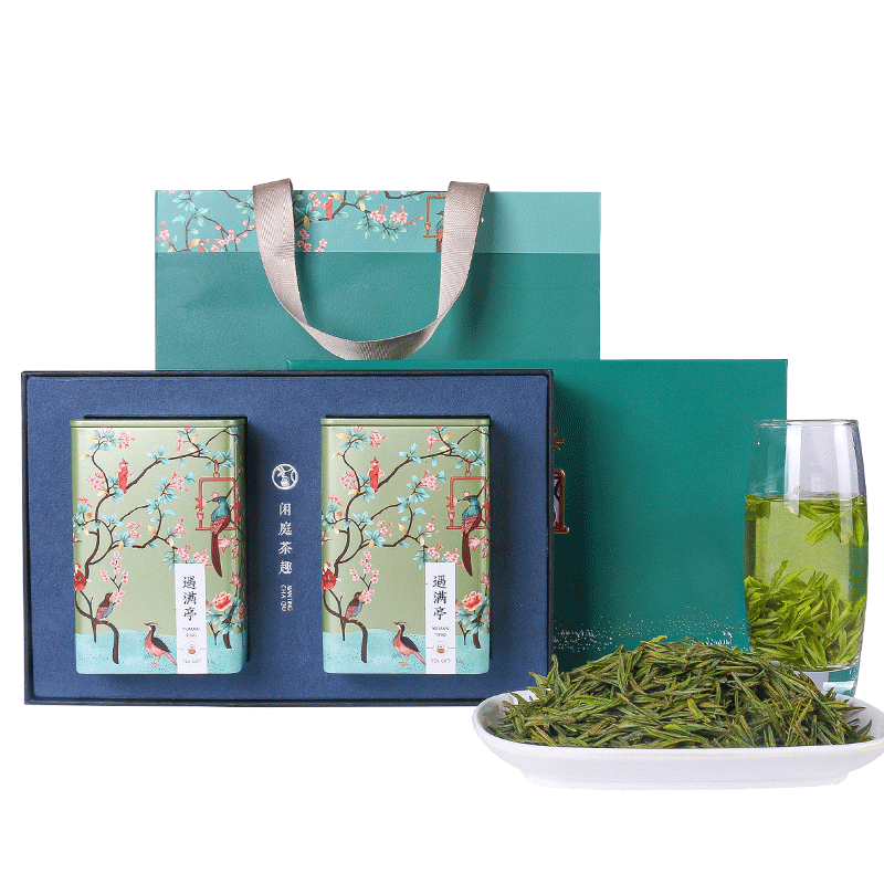 (苏宁集采)酥田(SUTIAN)2023年明前新茶上市安吉白茶绿茶茶叶明前精品头采白茶礼盒100g装杜鹃礼盒装