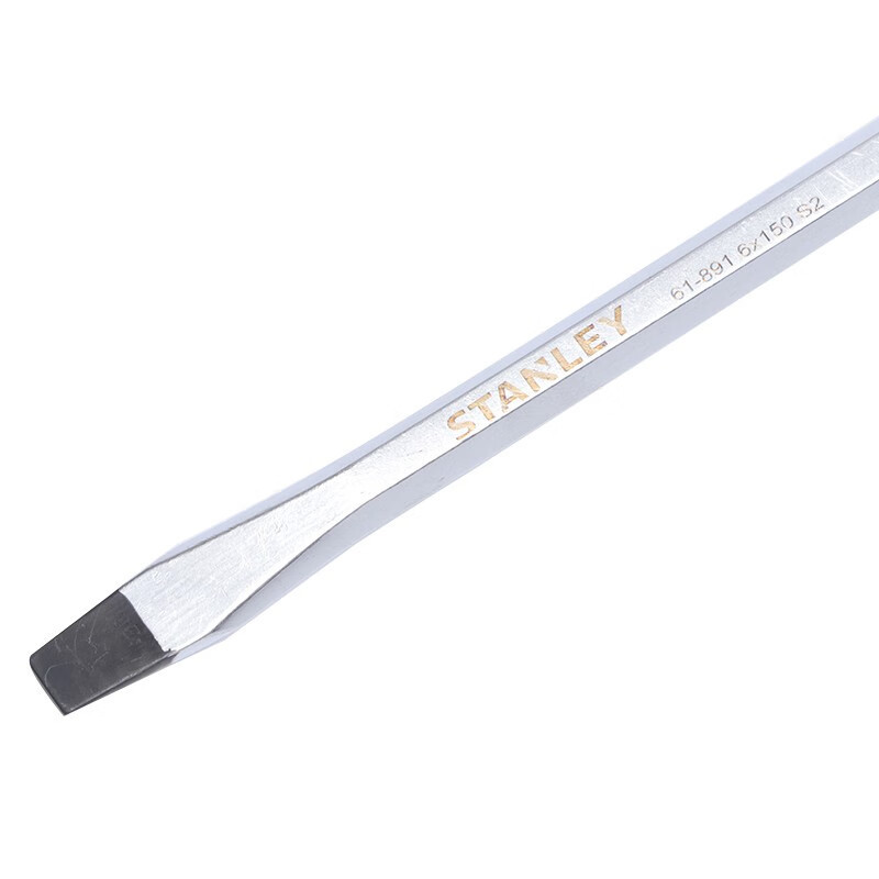 史丹利(STANLEY)61-887-23 平口敲击穿心螺丝刀 改锥 5×100MM 一字加力通体螺丝批 把