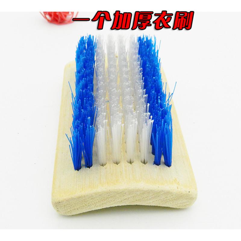 加厚竹子鞋刷衣刷长柄竹鞋刷洗衣刷尼龙鞋刷天然硬毛竹鞋刷竹木制 1个装衣刷