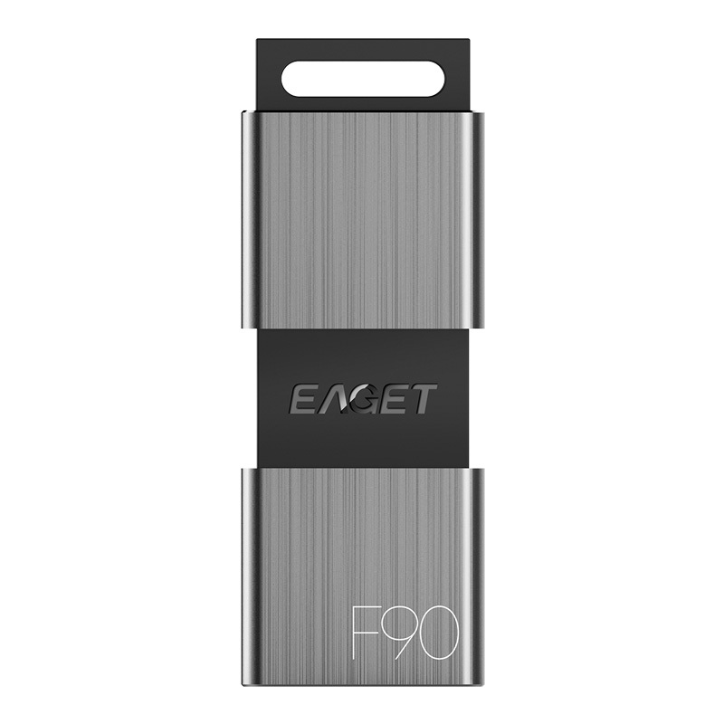 忆捷(Eaget) F90 USB3.0高速金属推拉式车载商务优盘 防尘 防水 防震 64GB