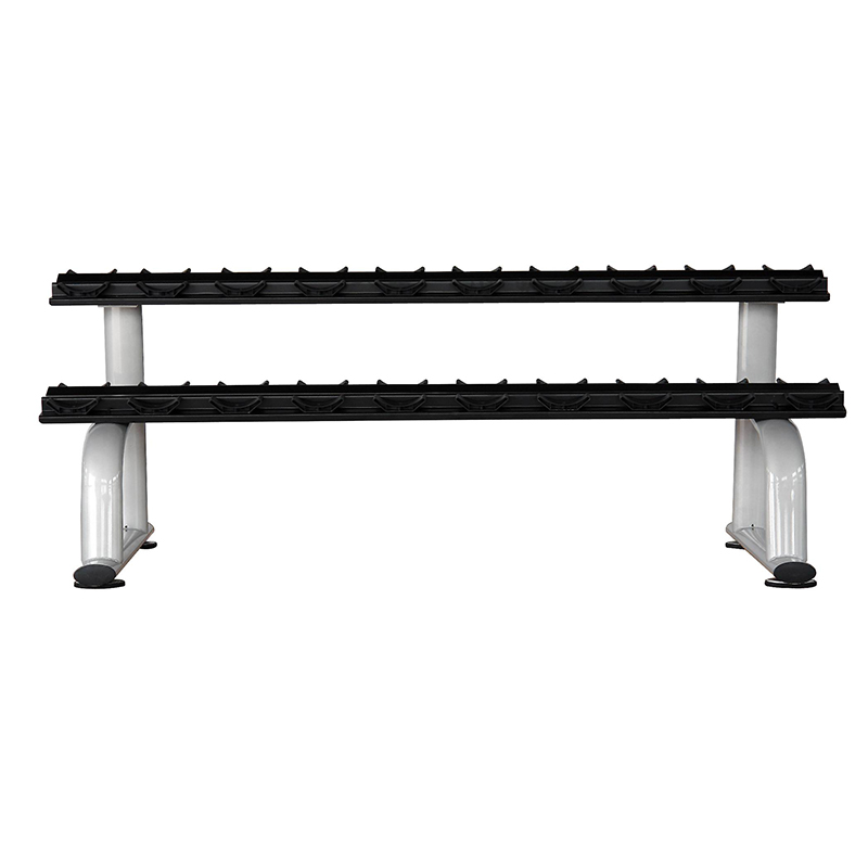 军霞(JUNXIA)JX-825 双层哑铃架 健身房商用固定磅数哑铃套装(含哑铃)-