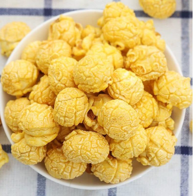 爆米花500g玉米花奶油焦糖味球形玉米粒膨化休闲零食 爆米花500g*1大包(奶油味)图片