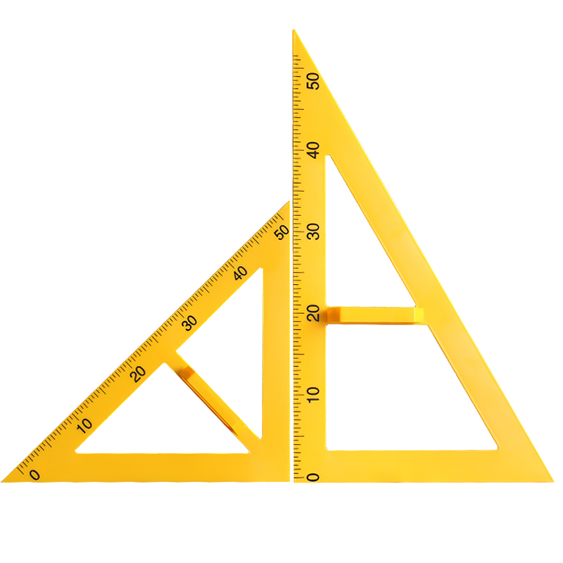 教学三角板量角器套装组合教师用绘图三角尺大号塑料特大带手柄4560