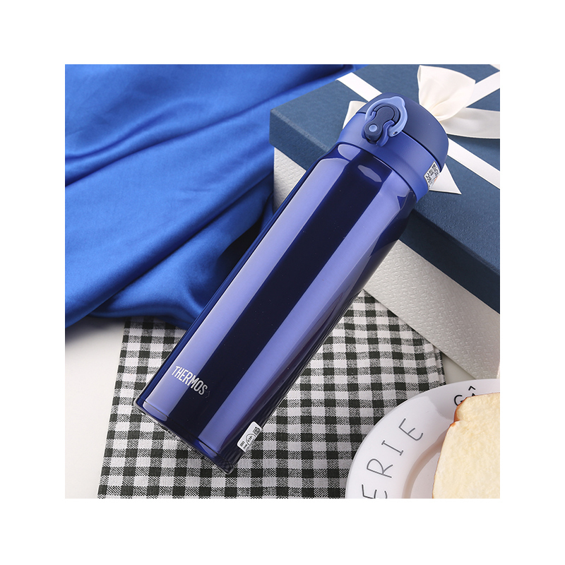 [品牌直采]THERMOS膳魔師 保温杯 通用真空不锈钢JNL-600-BL 蓝色600ML 304不锈钢保温杯