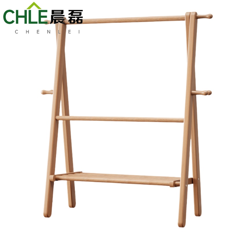 晨磊实木衣帽架120*46*150cm/个高清大图