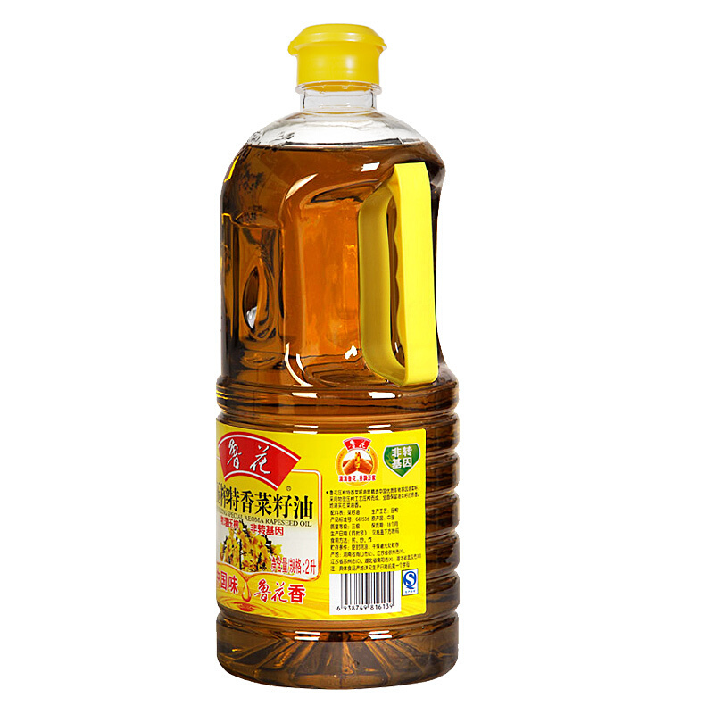 鲁花 食用油 非转基因 菜籽油 2升