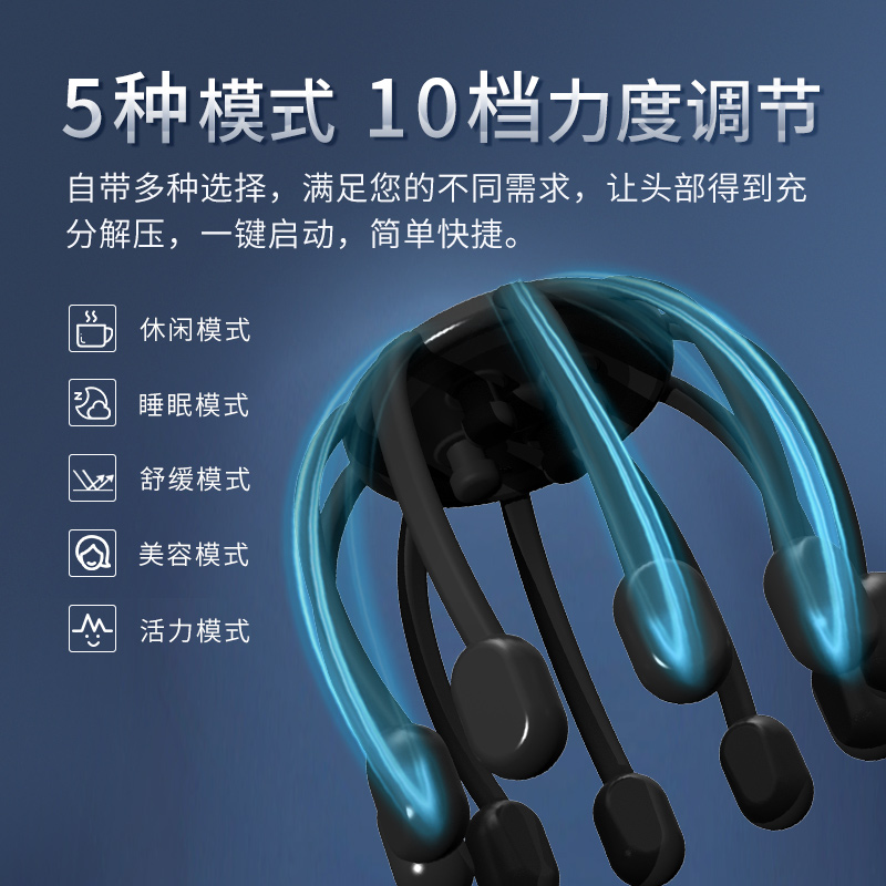 和正(HEZHENG) 多维度头部解压机(黑色)HZ-RELAX-1高清大图