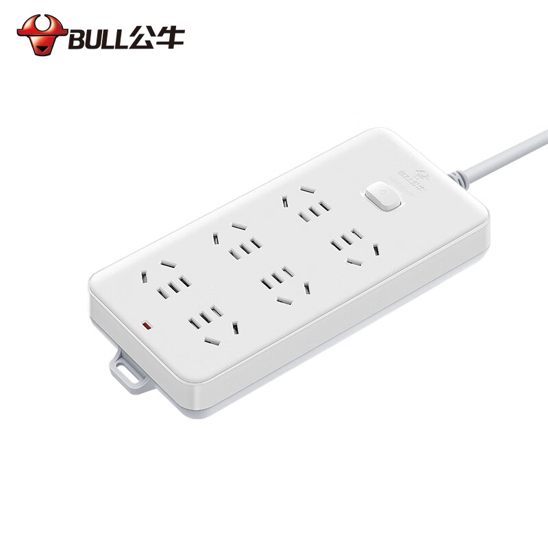 公牛(BULL)插座/插线板/插排/排插/接线板/拖线板 GN-109K 6位总控全长5米高清大图