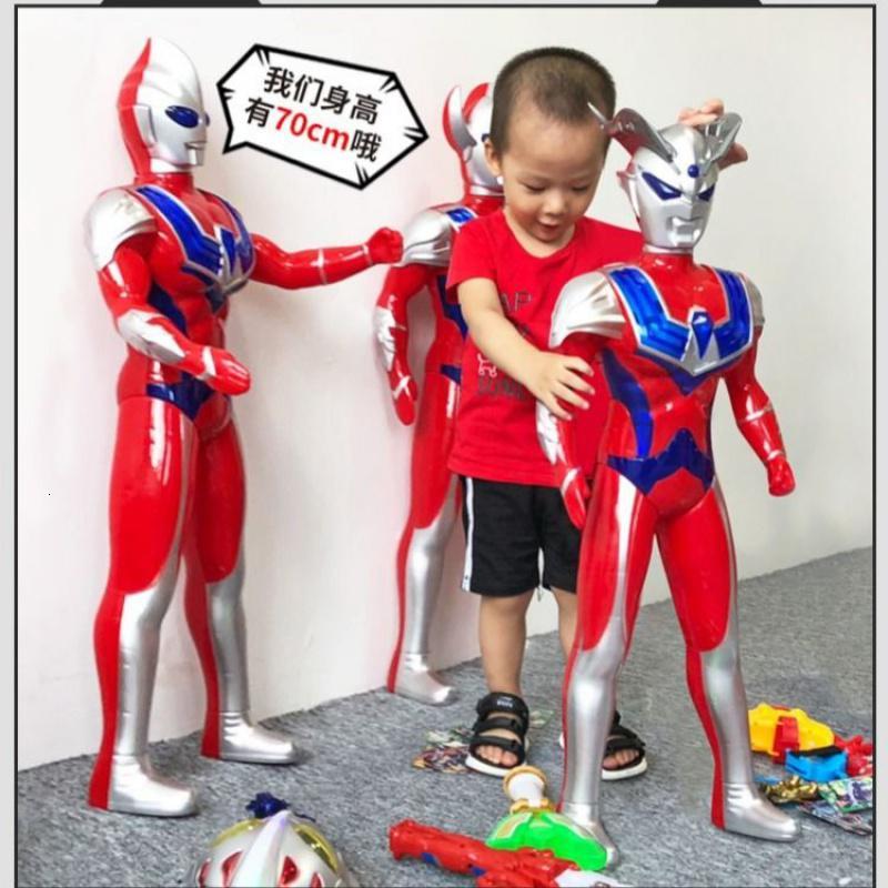 儿童超大号奥特曼玩具套装男孩子银河英雄赛罗迪迦泰罗卡片变身器 97cm迪加送28豪华版+充电