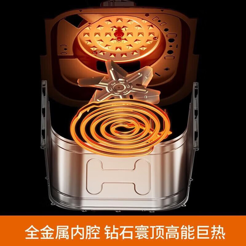 九阳(Joyoung) KL70-V592 空气炸锅 7L 家用可视多功能一体 全自动电炸锅大容量高清大图