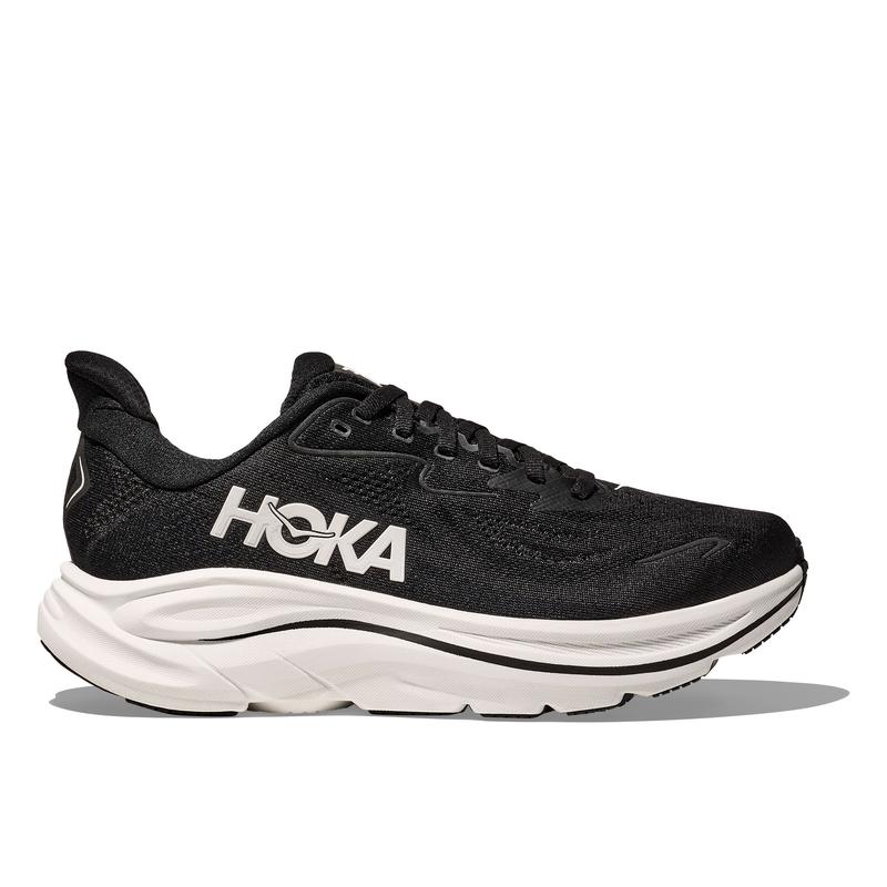 Hoka OneOne男鞋2025新款宽版舒适缓震轻便耐磨运动缓震男越野跑鞋 BLACK/WHITE 43