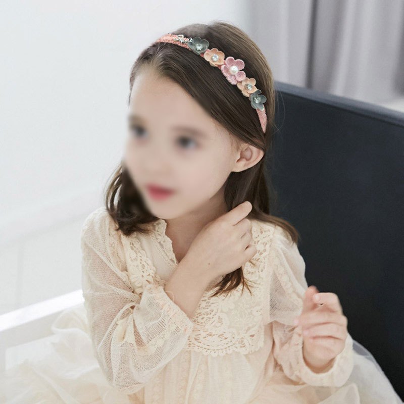 韩版发箍女童可爱发卡儿童甜美花朵发饰发夹学生头箍头饰小清新花朵