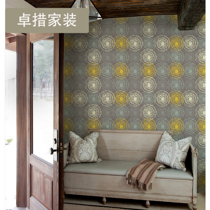 墙布简约现代壁布欧式无缝电视背景墙无纺布墙纸壁纸定制壁画壹德壹