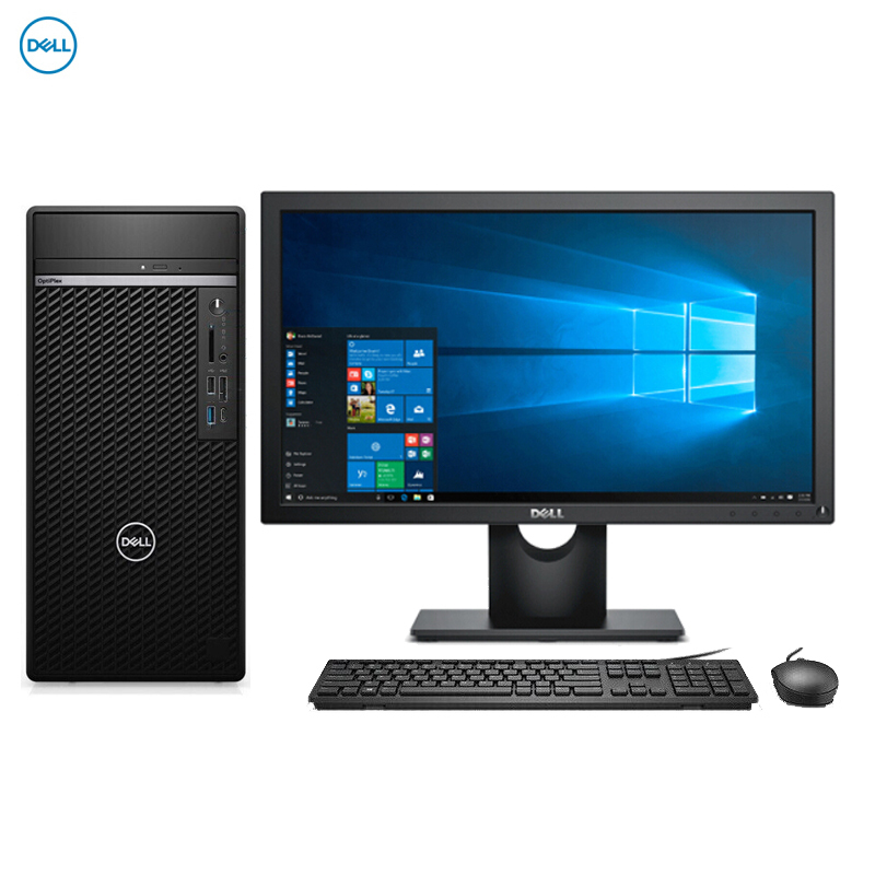 戴尔(DELL)OptiPlex7080MT 商用台式电脑 23.8英寸屏(i7-10700 8GB 1TB 刻录 W10H)
