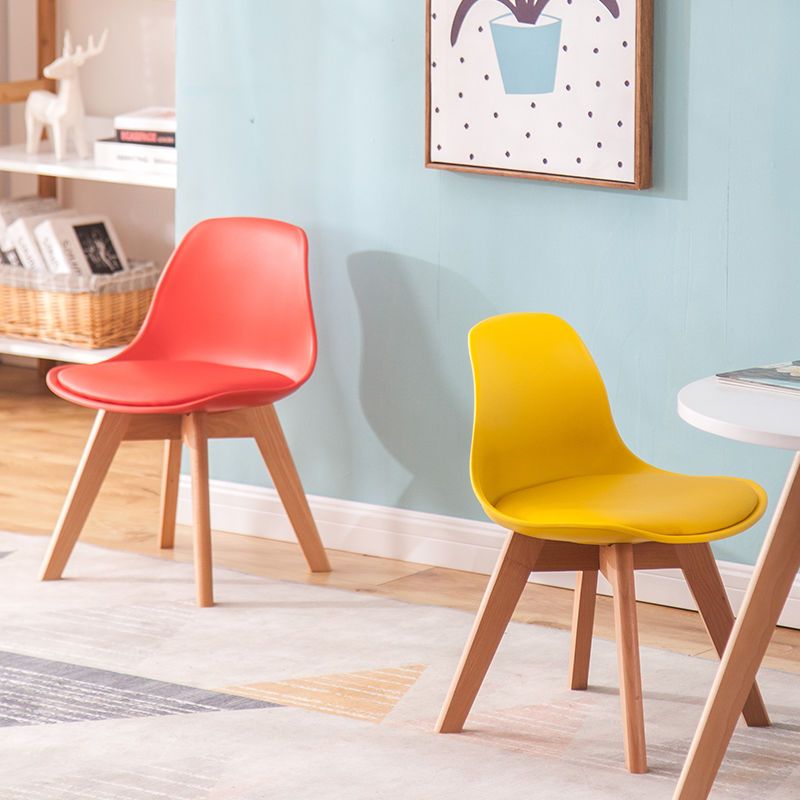 墨绿色儿童椅实木学生靠背椅家用小椅子凳子写字椅幼儿园学习椅彩色座