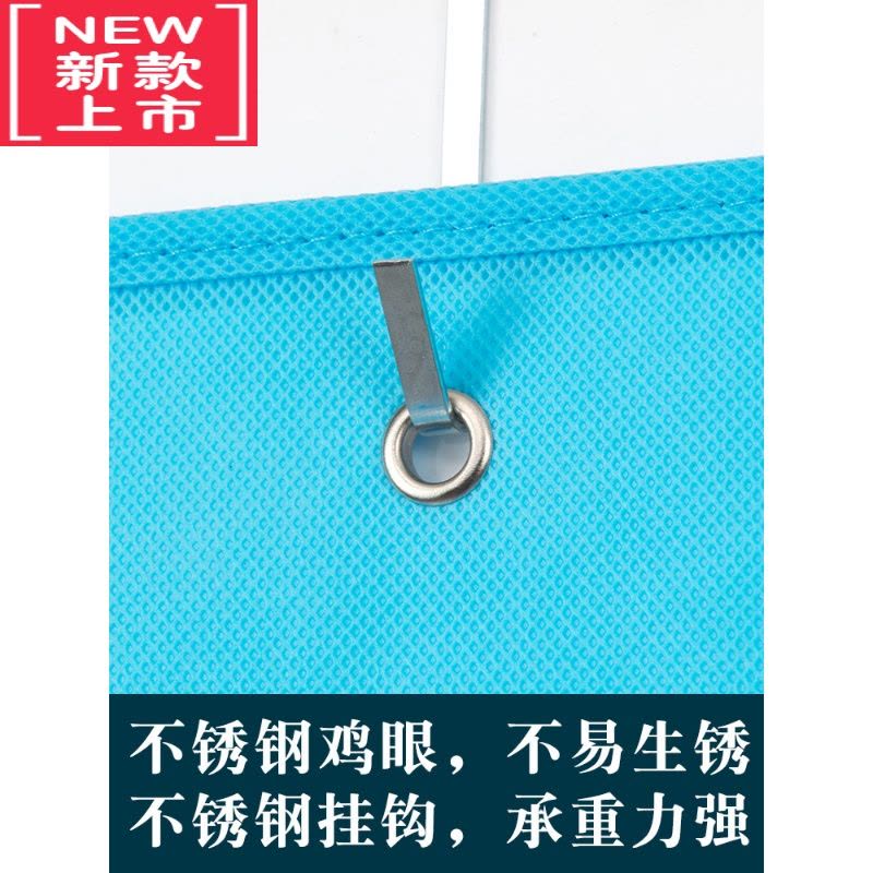 可莉允幼儿园口罩收纳袋挂袋挂墙儿童接送卡手机杂物储物布袋透明款多格图片