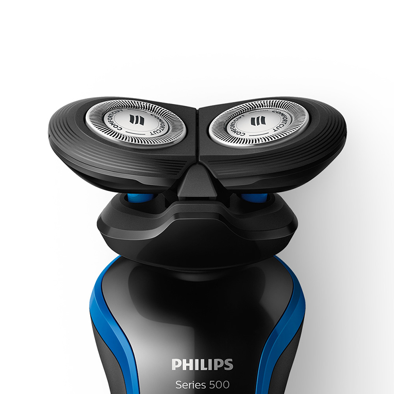 飞利浦(Philips) S528 电动剃须刀 双刀头 亲肤顺滑 全身水洗 充电式 极光蓝
