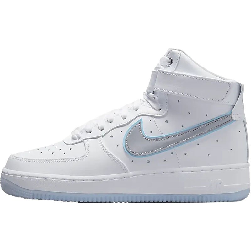 nike耐克airforce1白蓝女高帮af1空军一号休闲板鞋fb1865101