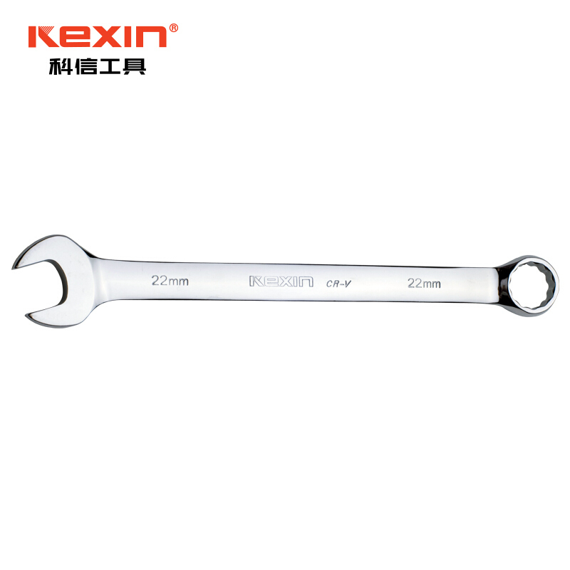 科信(kexin)全抛光铬钒钢两用扳手 开口扳手梅花扳手 16mm KX63016A 2支