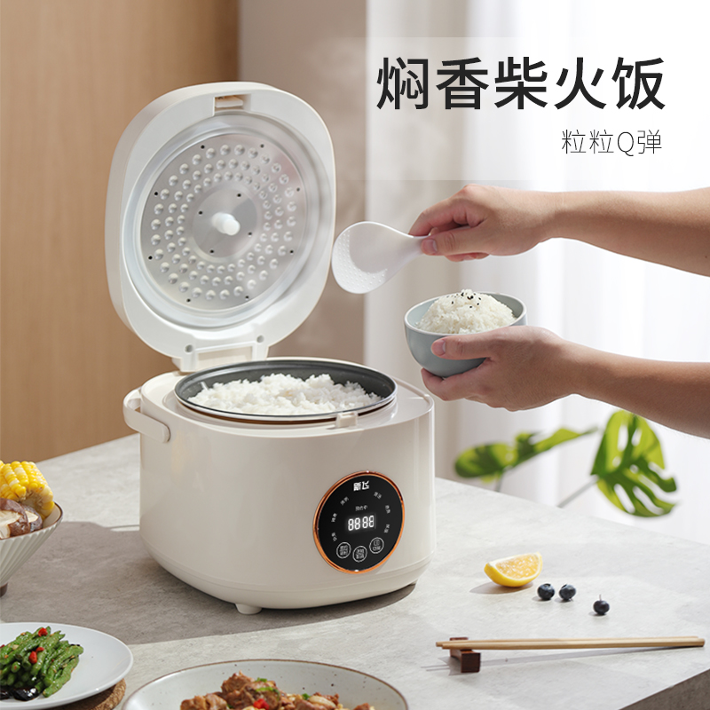 新飞智能电饭煲家用小型1到2-3-4-5人迷你电饭锅预约蒸煮一体 机械款 3L高清大图