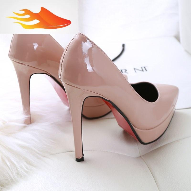 fish basket黑色高跟鞋女鞋春10cm12公分细跟防水台夜场性感夜店职业