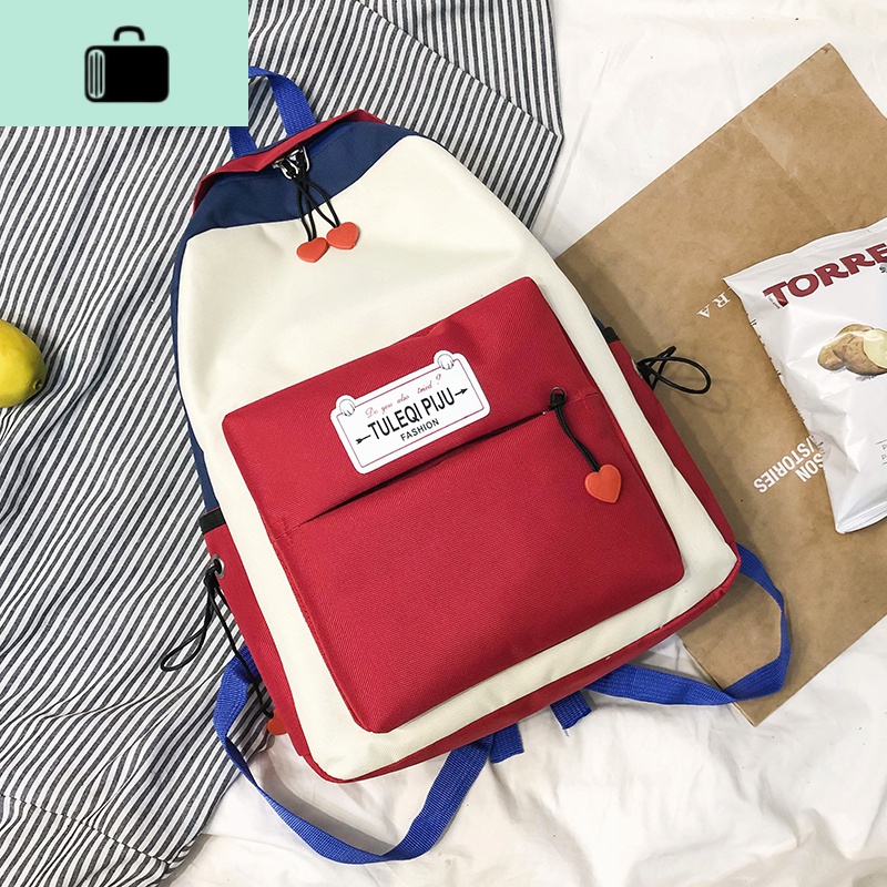 初中生书包女韩版高中原宿ulzzang大学生大容量双肩包ins少女背包NEW LAKE高清大图