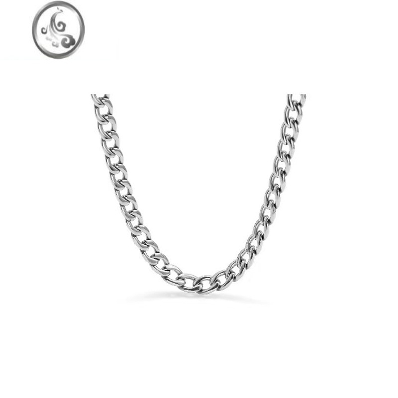 jimi古巴链钛钢百搭嘻哈ins潮流男女学生高级感基础款项链毛衣链配饰