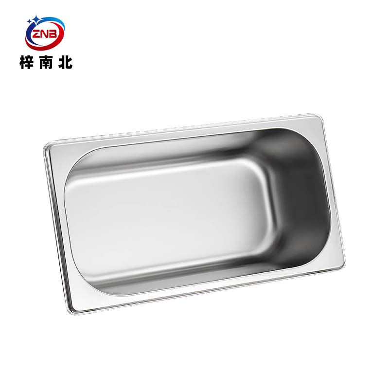 梓南北 304不锈钢1/1份数盆含盖 53*33*10cm 套高清大图