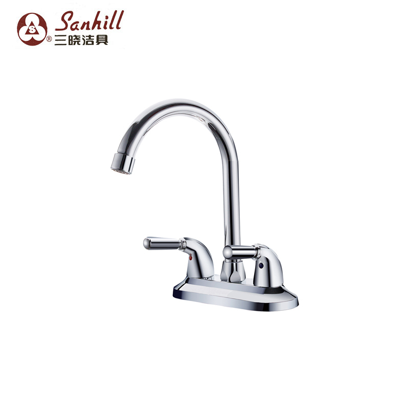 三晓全铜主体双把冷热菜盆龙头SX-17097 个