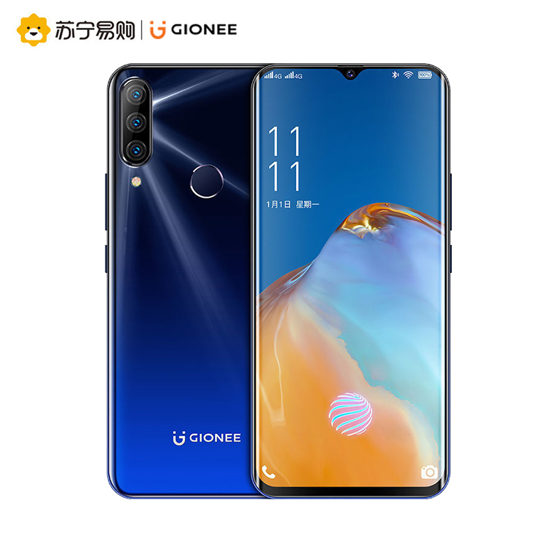 金立 K6 八核智能 学生 游戏手机 手机 3+32GB 6.21英寸水滴屏 4300毫安 全网通 4G 曜石黑