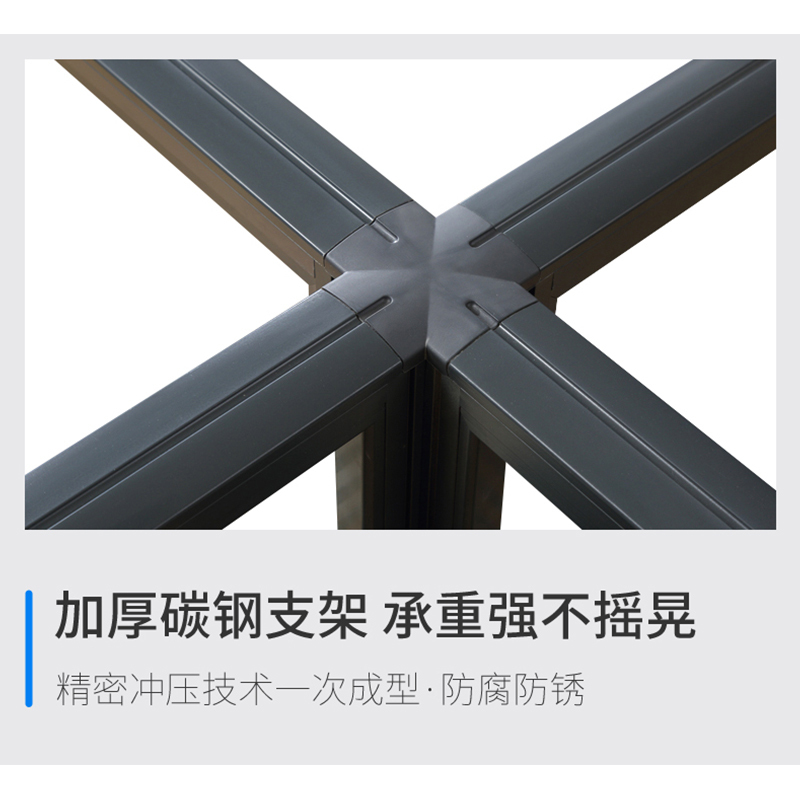 尔迈 屏风隔断办公桌椅组合 职员桌员工桌电脑桌办公桌组合卡位办公员工位 T型 两人位 标准