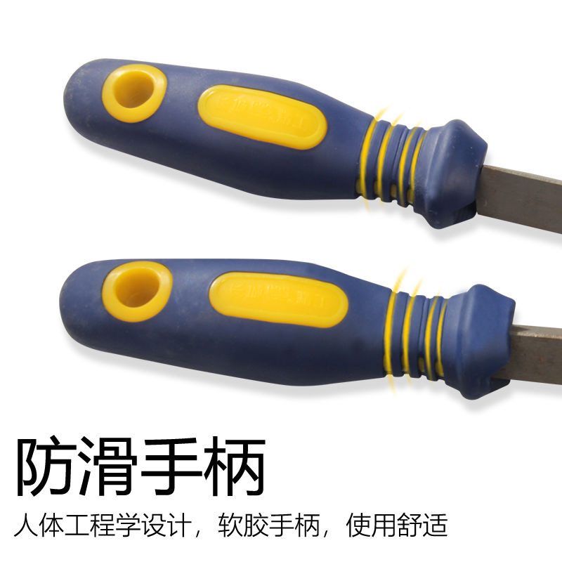 长城精工 413720 塑柄中齿三角锉高清大图