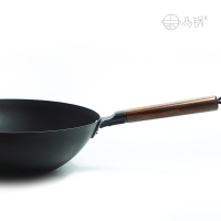 易锅美食珐琅锻铁炒锅 高颜值中式炒锅 特殊工艺珐琅层无惧刮铲 无需涂层天生不粘 99%纯铁打造