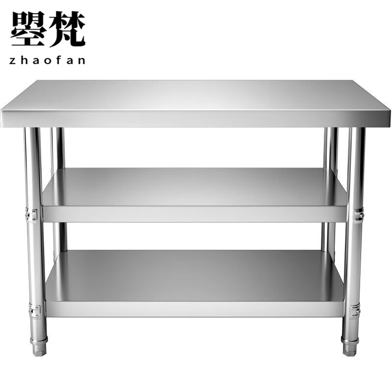 曌梵不锈钢工作台120*60*80cm张高清大图