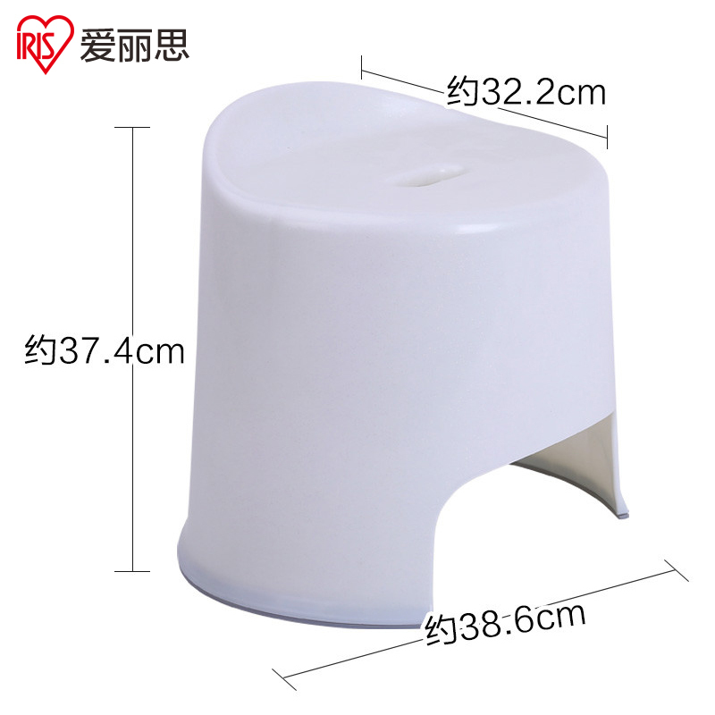 爱丽思IRIS 浴凳加厚板凳防滑阳台浴室塑料凳 白色