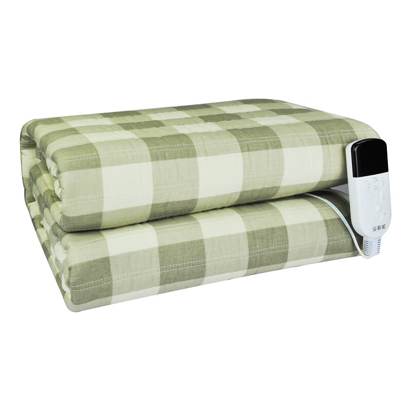 彩虹双控双温定时除螨单面纯棉双人电热毯1.8*1.5米1558(花色随机)高清大图