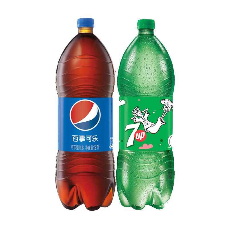 百事可乐2l七喜2l