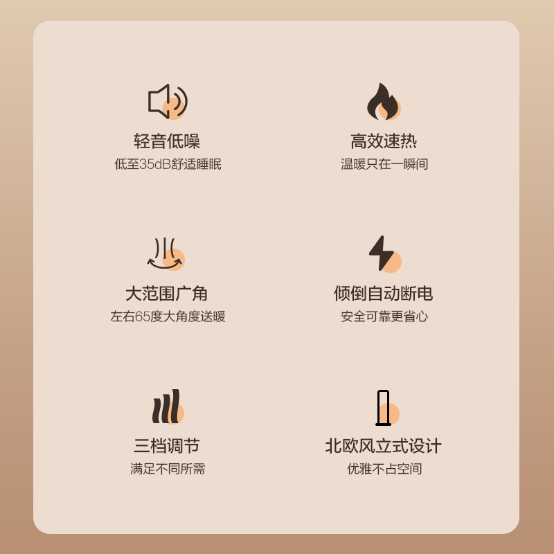 苏宁极物(JIWU) 暖风机家用取暖器立式电暖风浴室热风机冷暖风扇电暖气机节能速热电暖器卧室烤火炉JW-HFQ20P