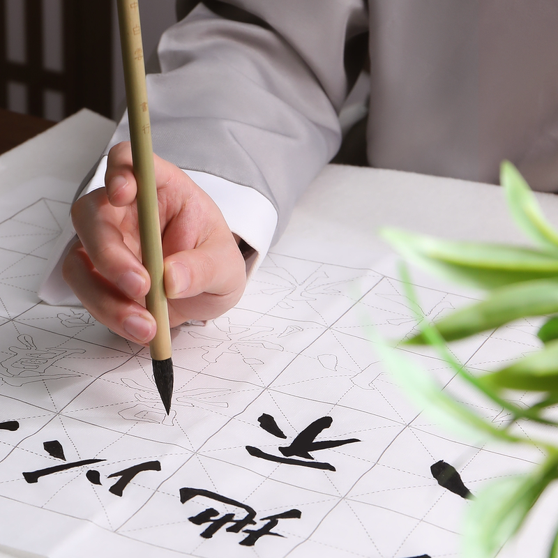 初学者书法练字套装 [正版]初学控笔宋体速成宣纸作品纸带格子毛笔练习描红入门控笔书法笔墨纸砚初学者练字纸毛边纸文房四宝书高清大图