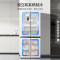 容声(Ronshen)BCD-501WD18FP 蓝光养鲜501升十字对开四开门冰箱家用无霜变频一级能效大容量双循环白色